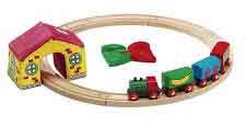 train en bois